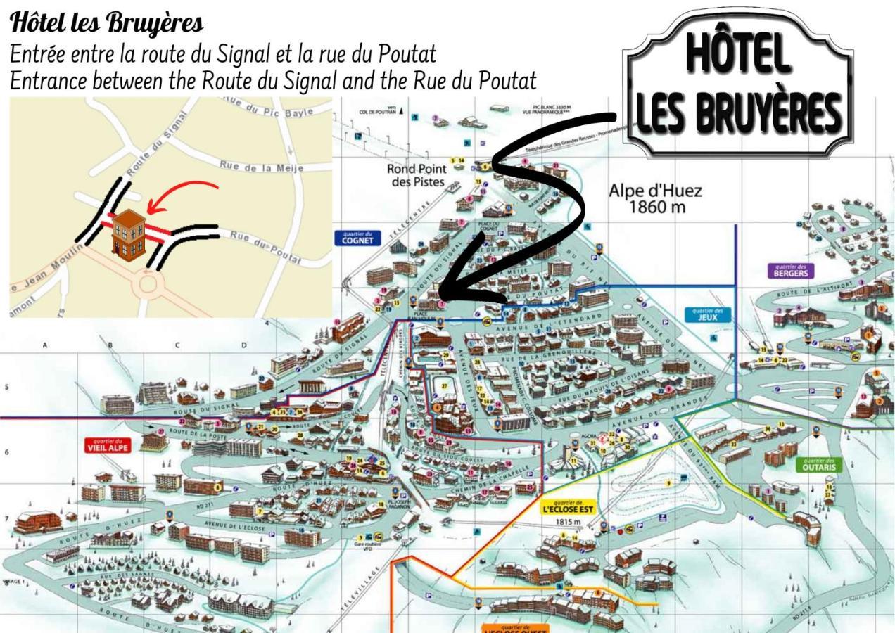 אלפה ד'הואז Hotel Les Bruyeres מראה חיצוני תמונה